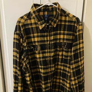Black and gold 3x flannel